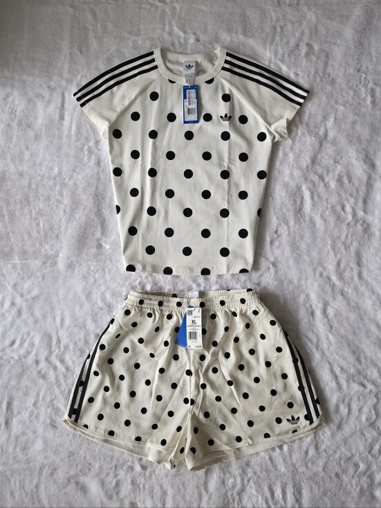 adidas Originals Pants - NWT Adidas Originals Slim Fit Polka Dot Cali T-Shirt & Sprinter Shorts | XL
